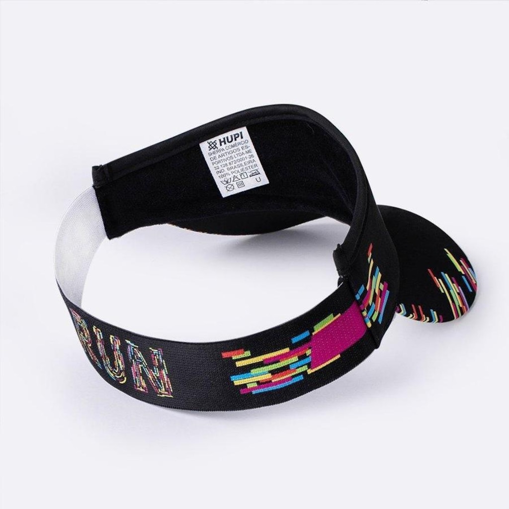 Imagem 2 do produto Viseira para Corrida Hupi Run Colors - Adulto