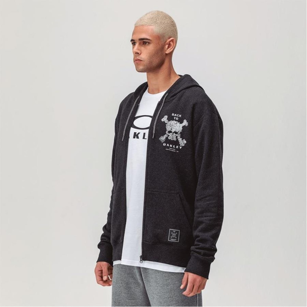 Imagem 2 do produto Jaqueta de Moletom Oakley Back To Skull Hoodie - Masculina