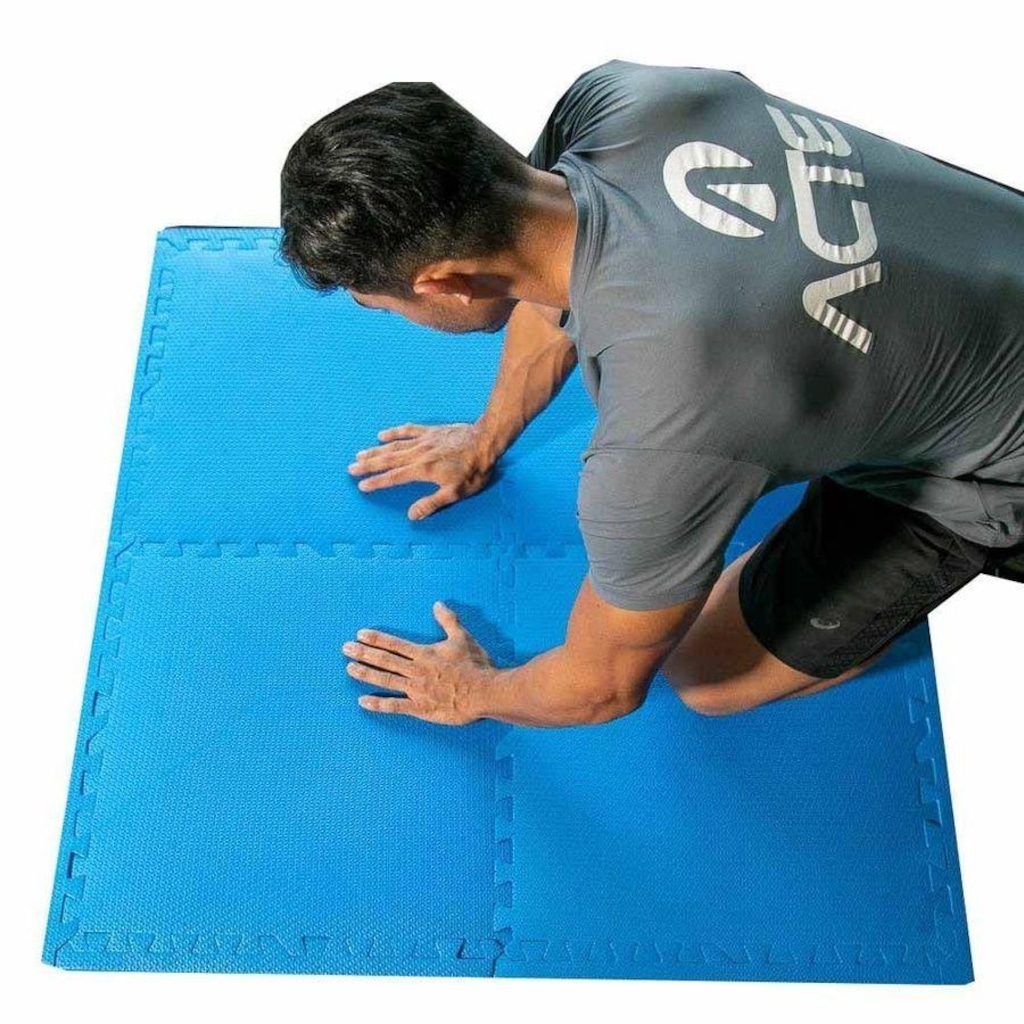 Imagem 2 do produto Tatame Acte Eva Kit com 4 Peças 10Mm 50Cm Unissex T292-Az