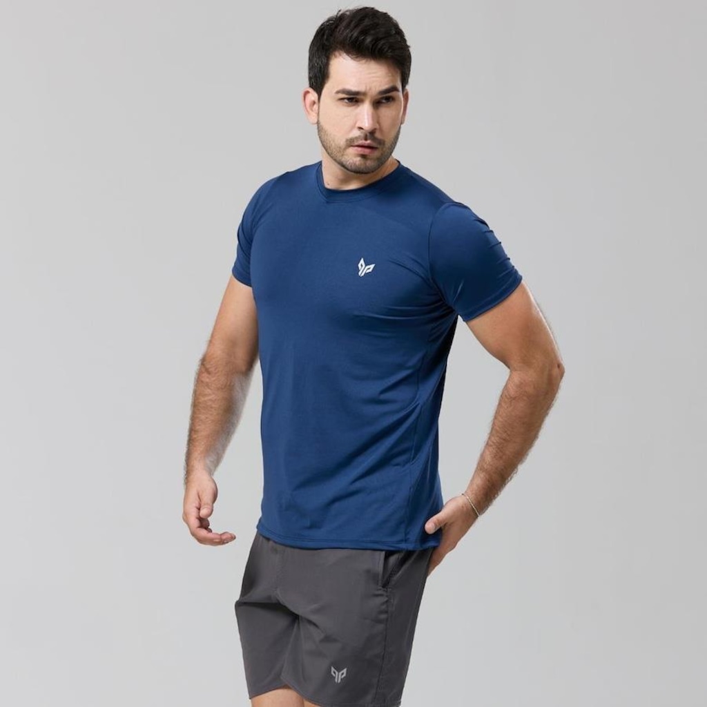 Imagem 2 do produto Kit 2x Camisa Térmica Uv Academia Manga Curta Performance Wear - Masculina