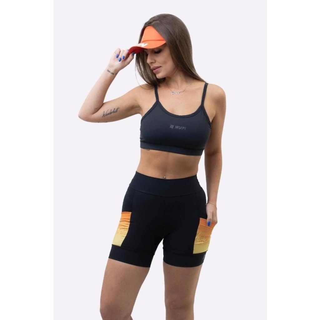 Imagem 2 do produto Bermuda de Compressão Hupi Run Curta Colors - Feminina