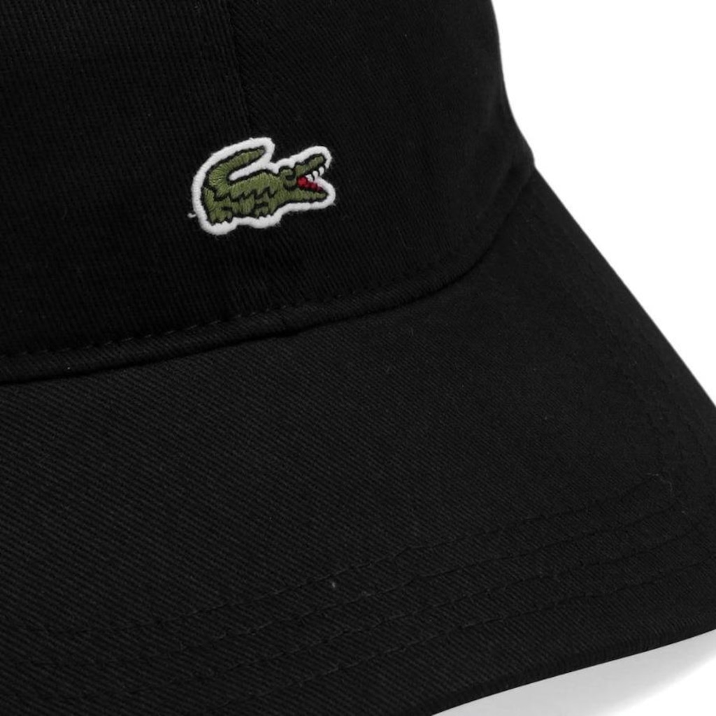 Imagem 3 do produto Boné Aba Curva Lacoste Rk4312 Core Essentials Sarja - strapback - Adulto