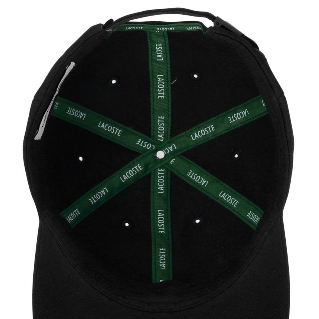Imagem 5 do produto Boné Aba Curva Lacoste Rk4312 Core Essentials Sarja - strapback - Adulto
