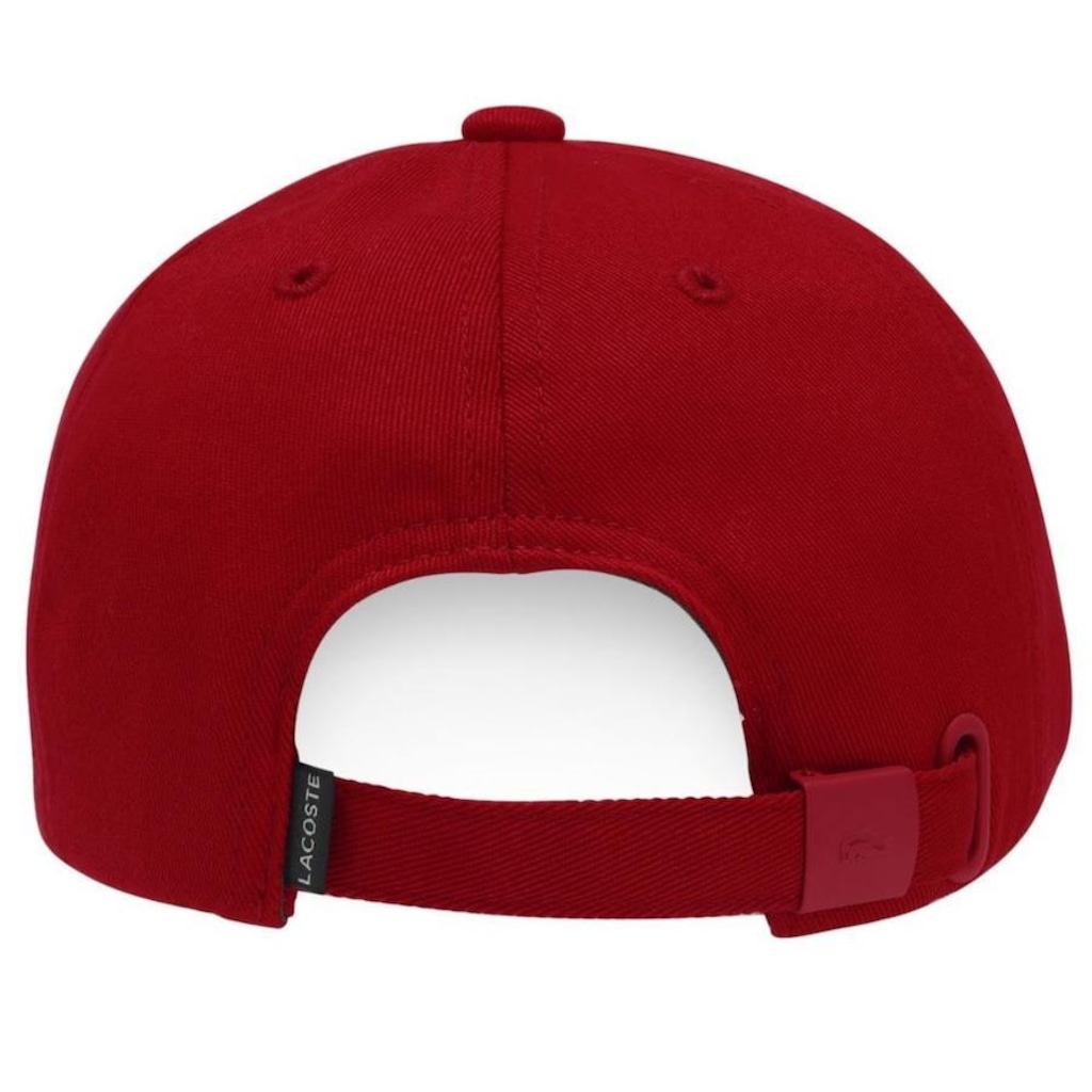 Imagem 4 do produto Boné Aba Curva Lacoste Rk4312 Core Essentials Sarja - strapback - Adulto