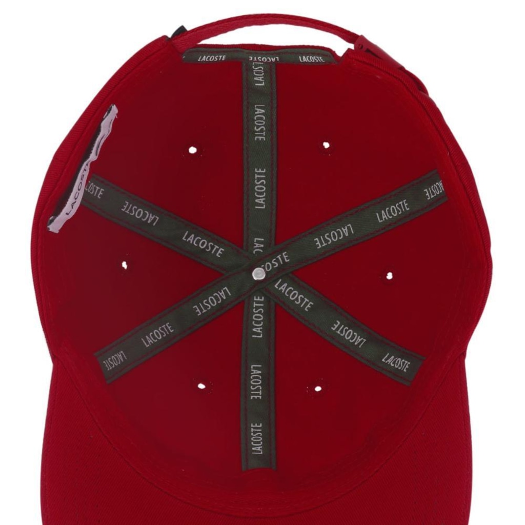 Imagem 5 do produto Boné Aba Curva Lacoste Rk4312 Core Essentials Sarja - strapback - Adulto