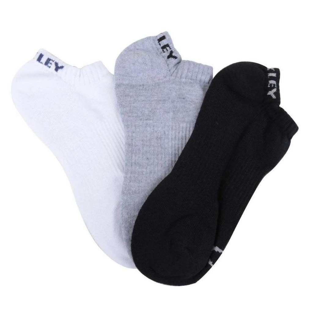 Imagem 5 do produto Kit Meias Oakley Bark Low Quarter com 3 Pares - Adulto