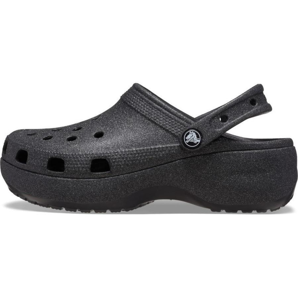 Imagem 3 do produto Sandália Crocs Plataform Glitter Clog Black - Feminino