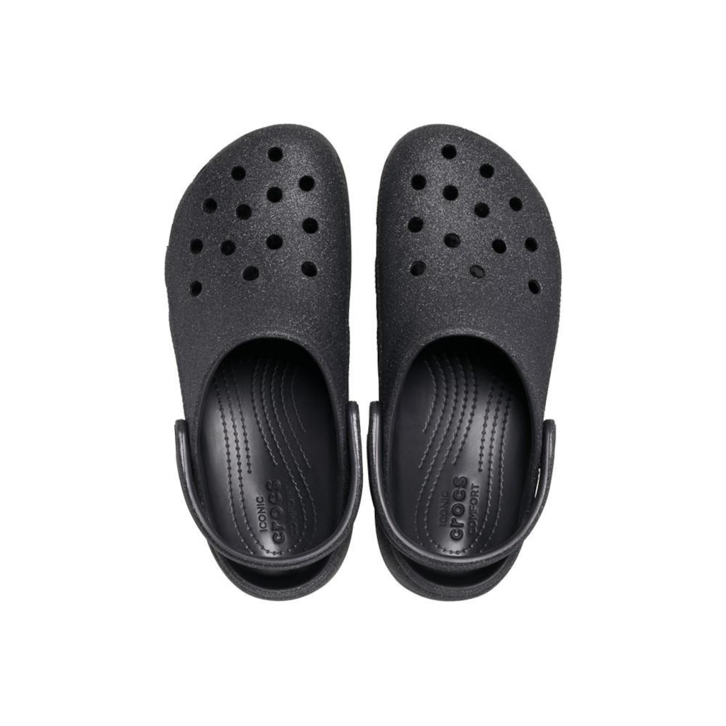 Imagem 5 do produto Sandália Crocs Plataform Glitter Clog Black - Feminino
