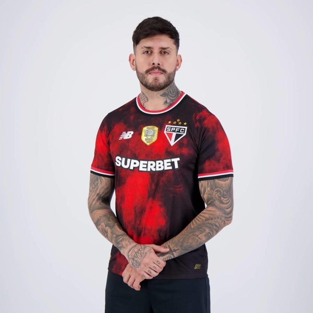 Imagem 3 do produto Camisa do São Paulo Iii 2024 Patch Campeão Copa do Brasil 2023 New Balance - Masculina