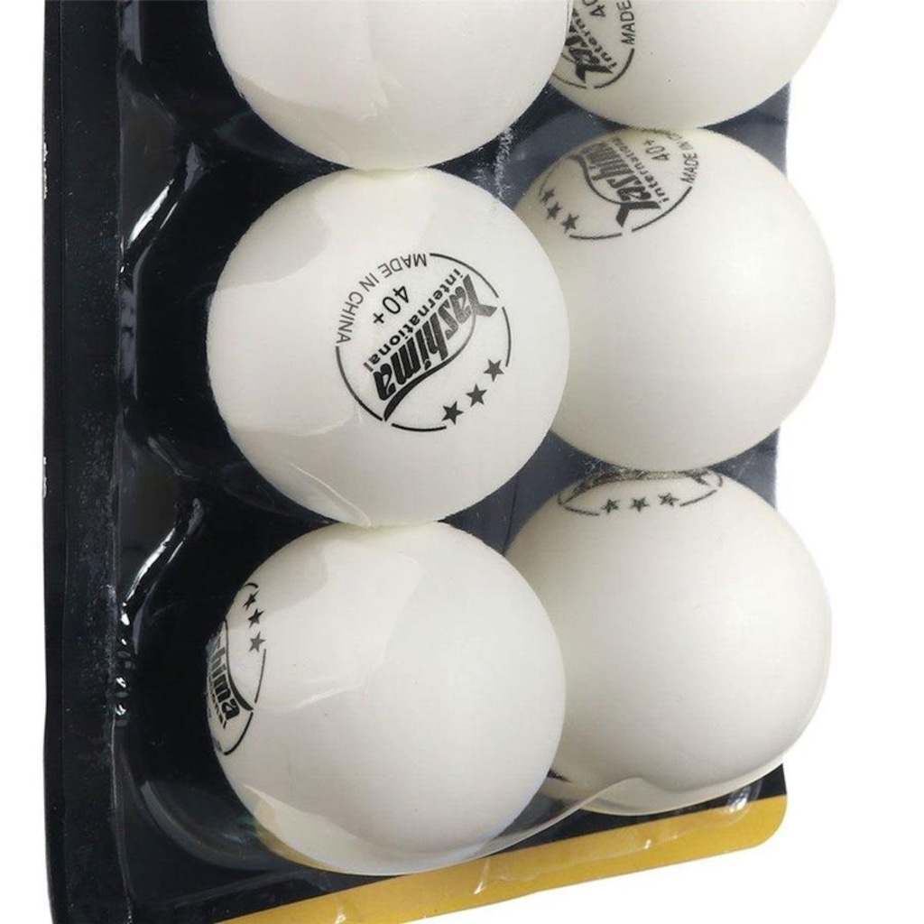 Imagem 3 do produto Bola de Tênis de Mesa Yashima 3 Estrelas Pvc - 6 Unidades