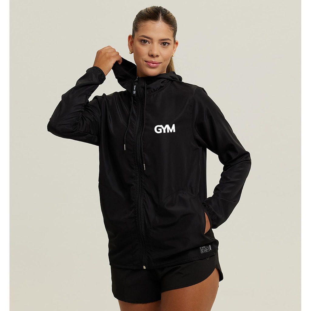 Imagem 2 do produto Jaqueta Corta Vento Impermeável Academia Wss Gym Minimalist - Feminina