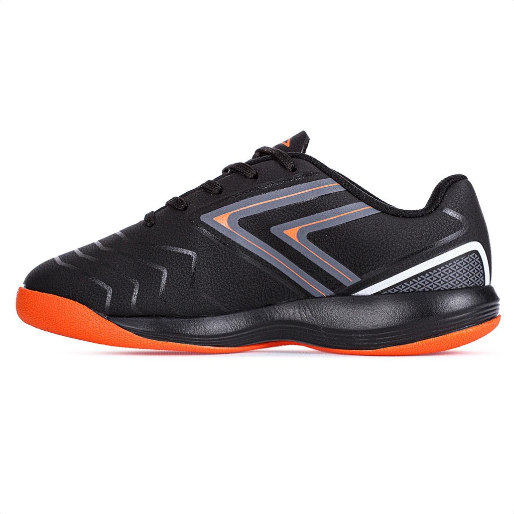 Imagem 2 do produto Chuteira Umbro Futsal Pro 5 Jr Preta Laranja e Azul - Infantil