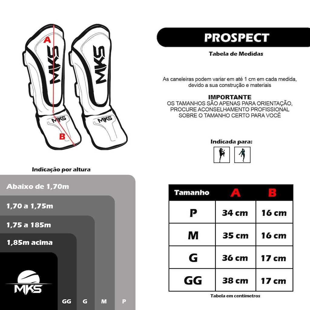 Imagem 3 do produto Caneleira de Muay Thai e Kickboxing Mks Prospect