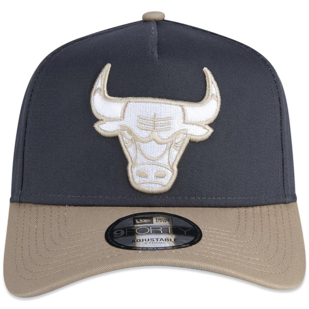 Imagem 3 do produto Boné Aba Curva New Era 940 A-Frame Chicago Bulls Dual Color - Snapback - Adulto