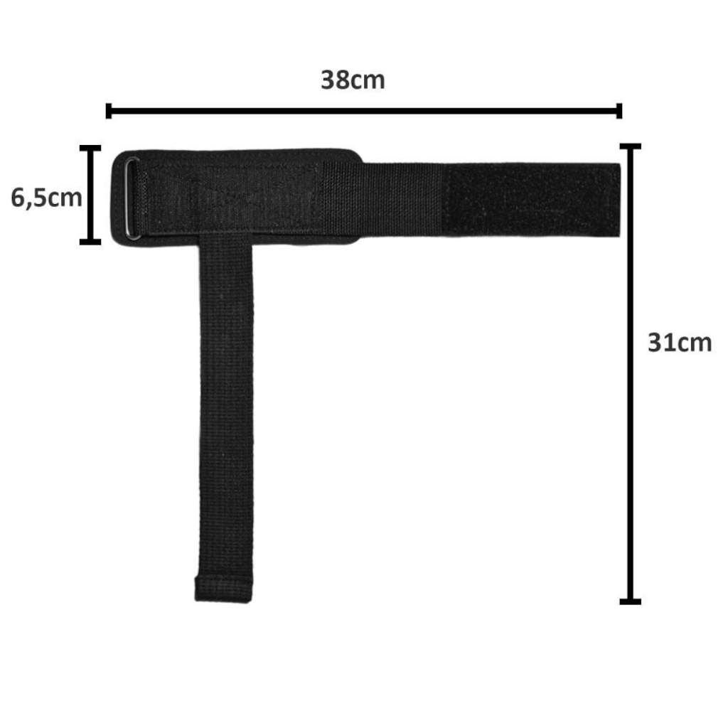 Imagem 2 do produto Strap Rhino Tala com Munhequeira Macia Musculação