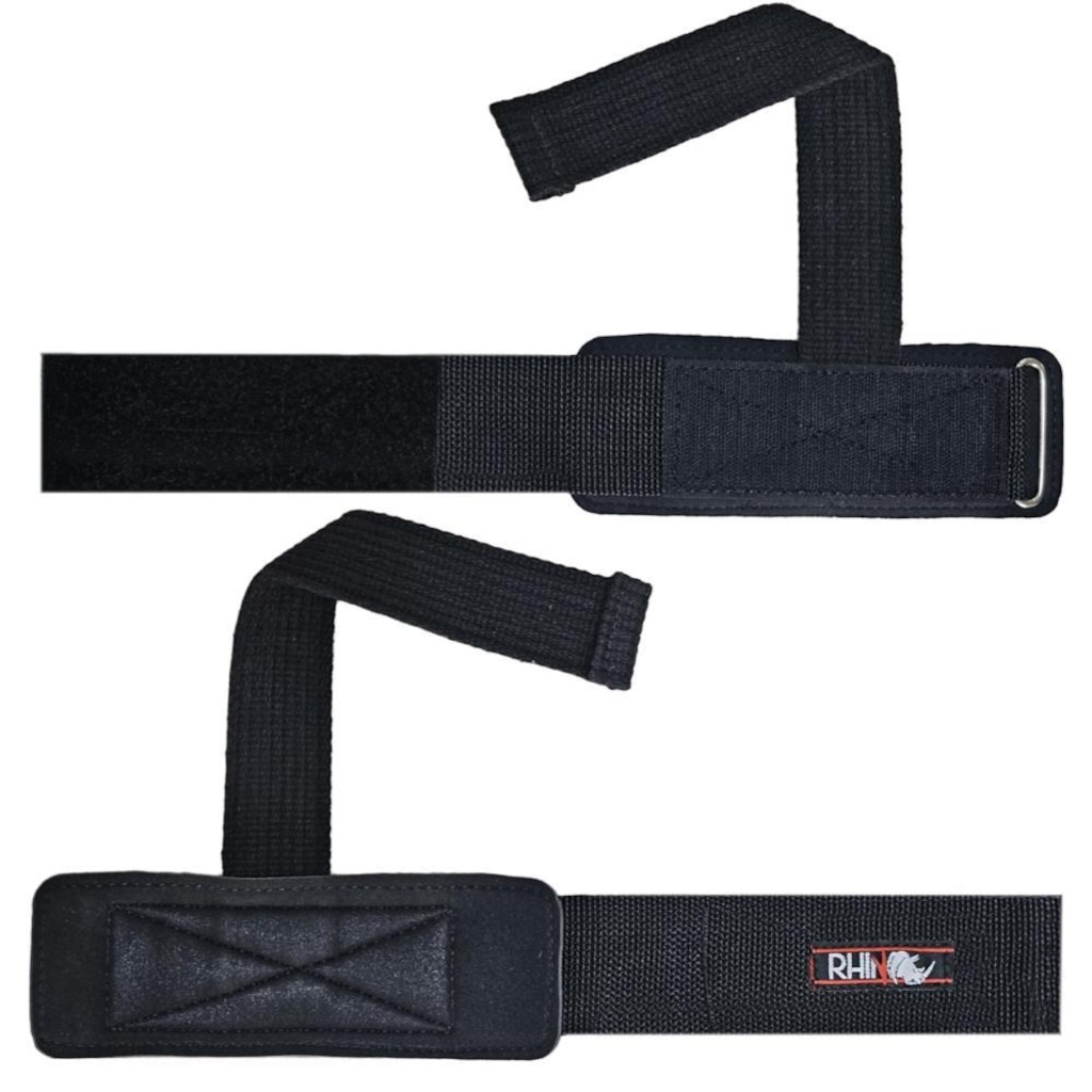 Imagem 5 do produto Strap Rhino Tala com Munhequeira Macia Musculação