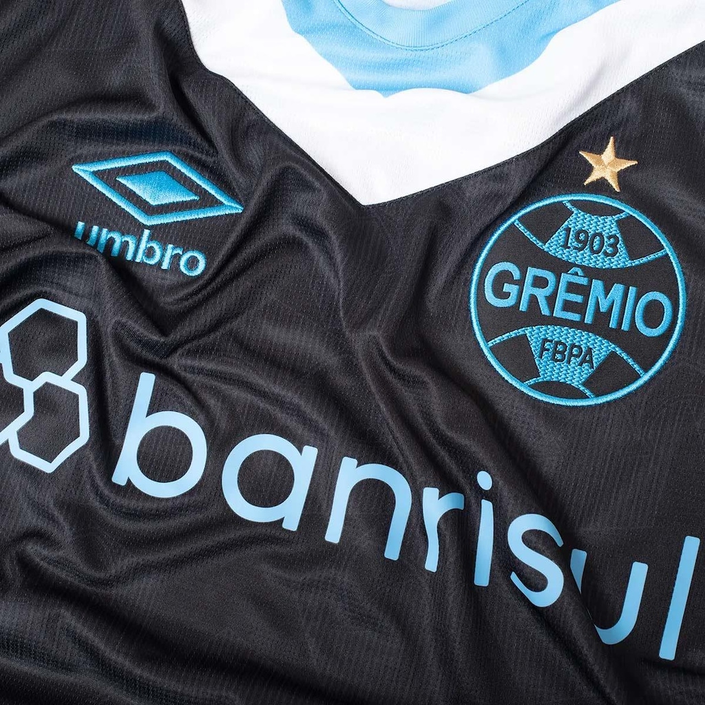 Imagem 4 do produto Camisa do Grêmio Iii 2024 Umbro Torcedor com Número - Masculina