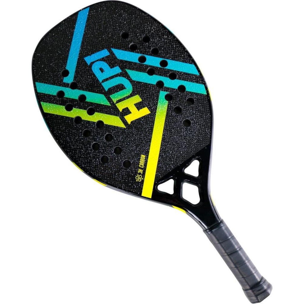 Imagem 3 do produto Kit Raquete Beach Tennis Hupi Doha Carbon 3K - 2 Unidades