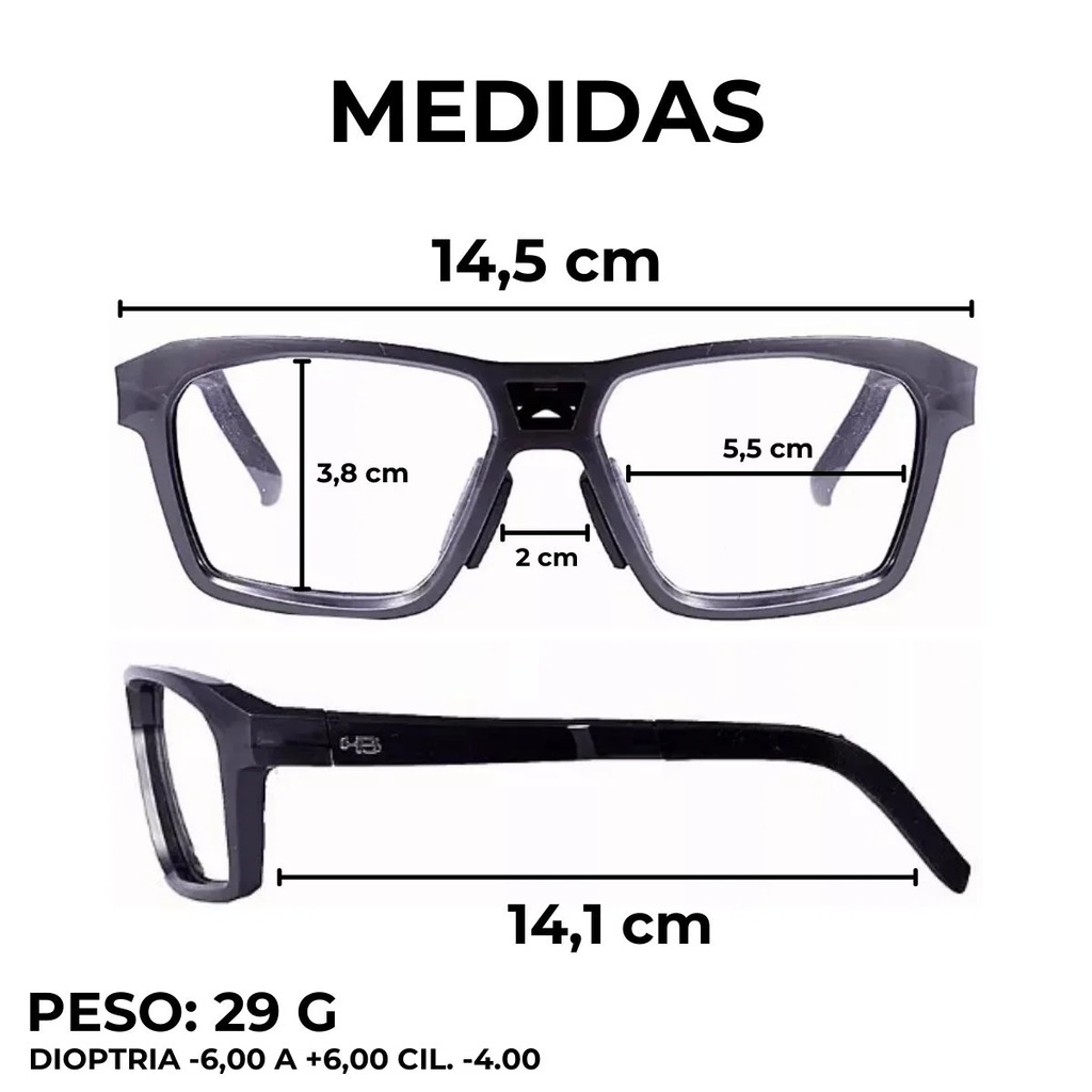 Imagem 5 do produto Óculos de Sol Esportivo Hb Presto Graphene/Black Gray 3 em 1