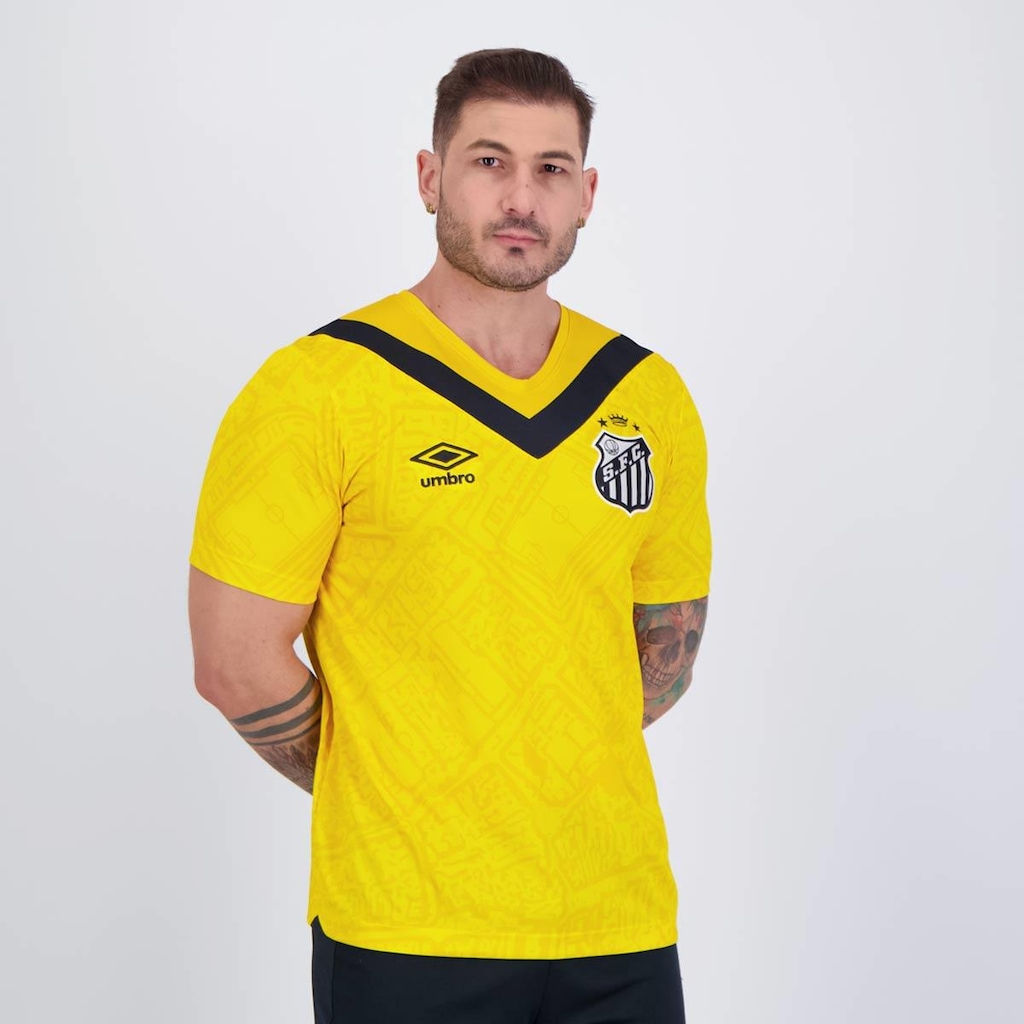 Imagem 2 do produto Camisa do Santos Iii 2024 com Número Umbro - Masculina