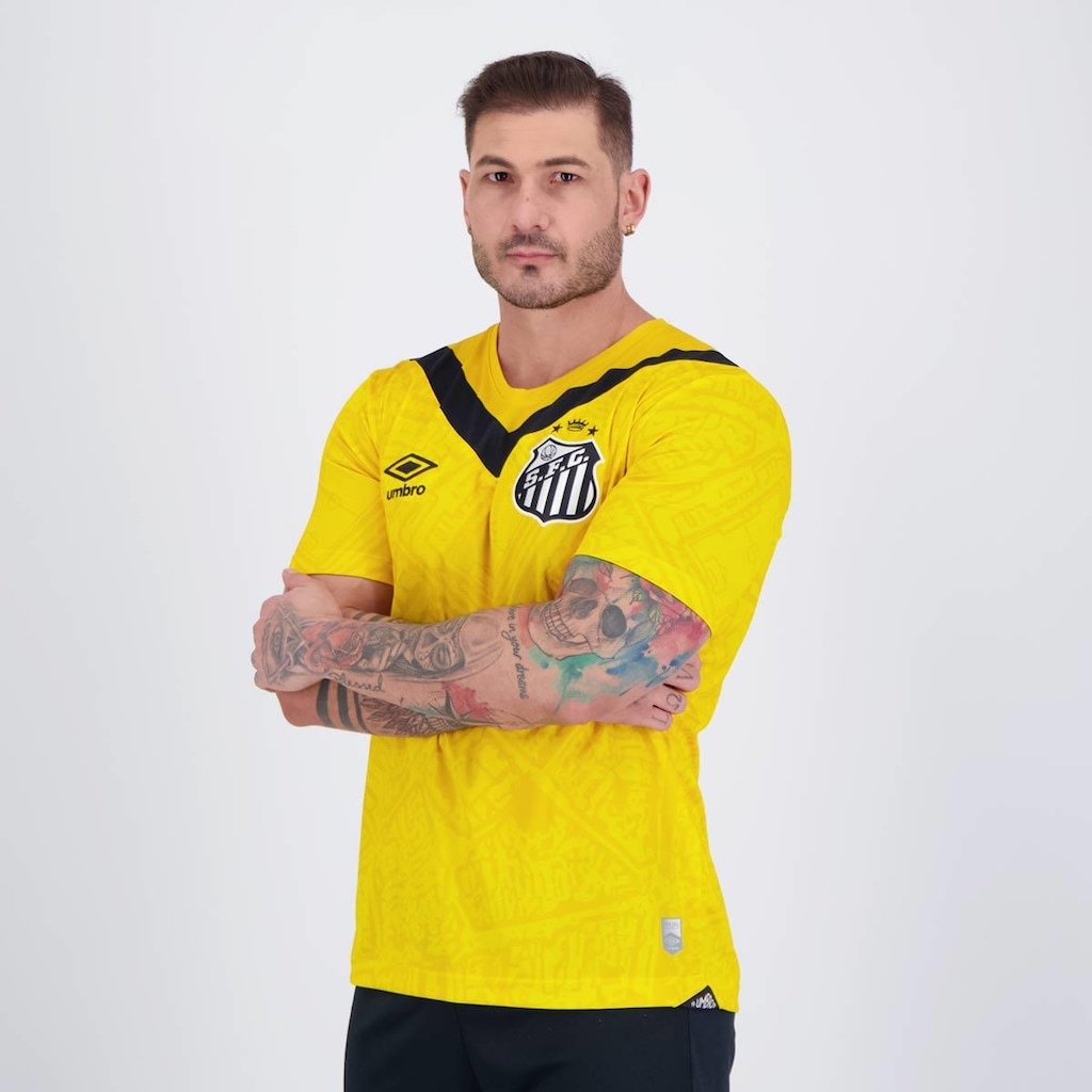 Imagem 3 do produto Camisa do Santos Iii 2024 com Número Umbro - Masculina