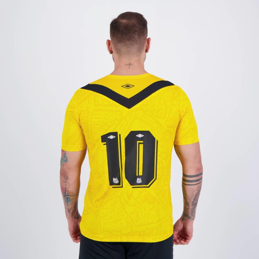Imagem 4 do produto Camisa do Santos Iii 2024 com Número Umbro - Masculina