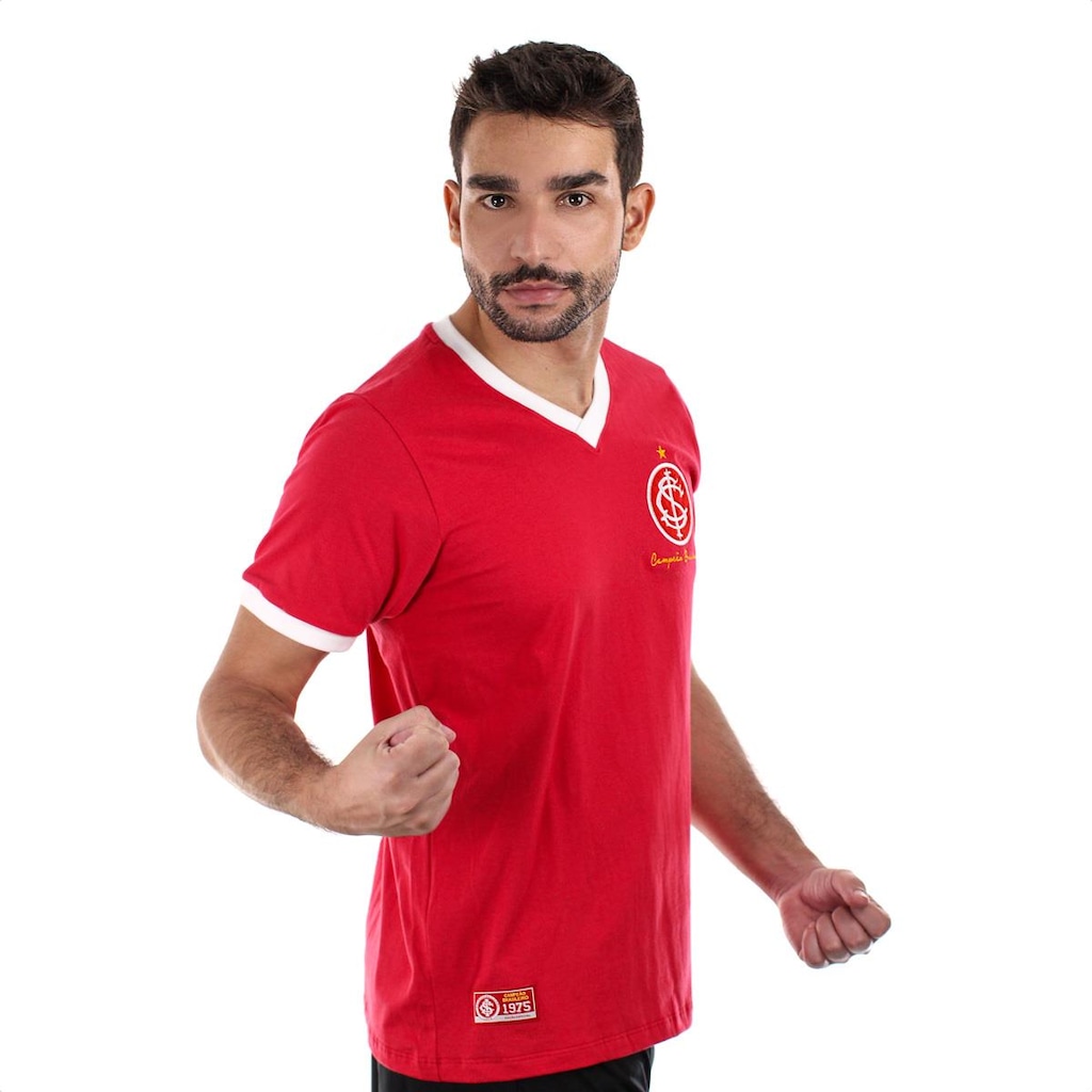 Imagem 4 do produto Camisa de Time Retromania Internacional 1975 - Masculino