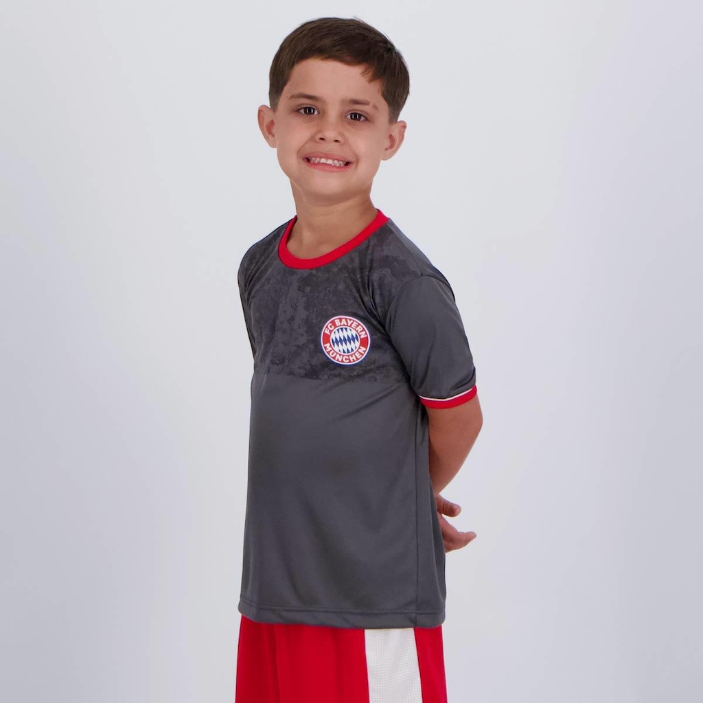 Imagem 2 do produto Camisa Bayern de Munique Infantil Cinza