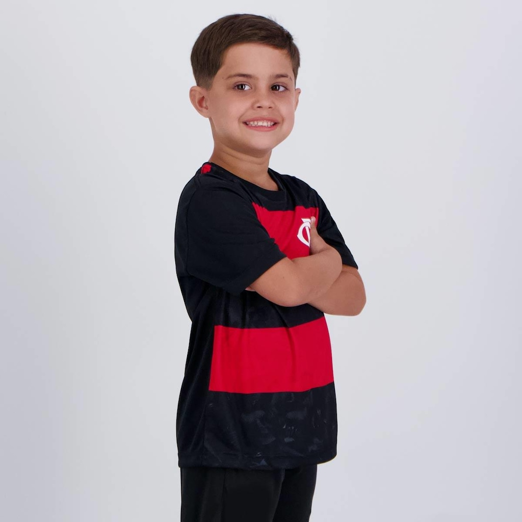Imagem 2 do produto Camisa Flamengo Torcer Infantil Preta