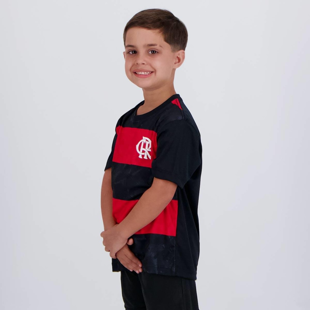 Imagem 3 do produto Camisa Flamengo Torcer Infantil Preta