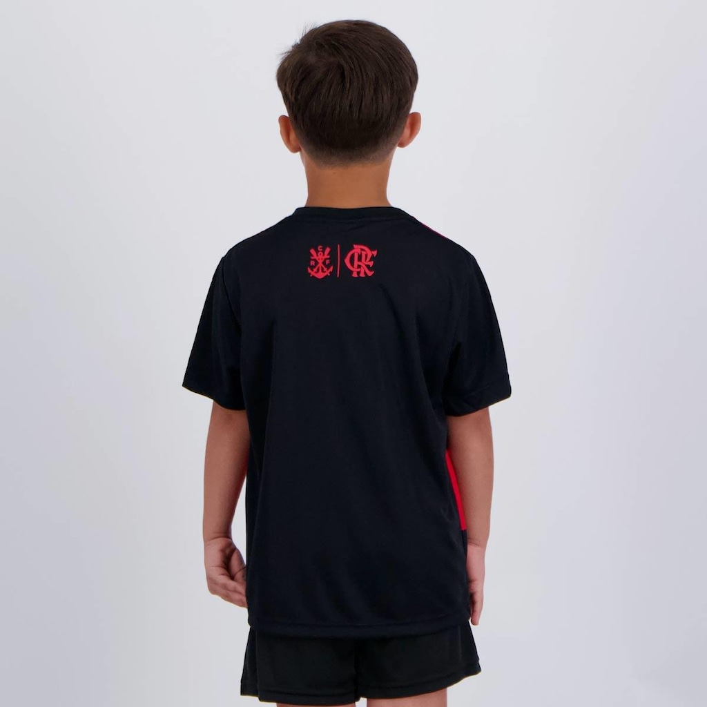 Imagem 4 do produto Camisa Flamengo Torcer Infantil Preta