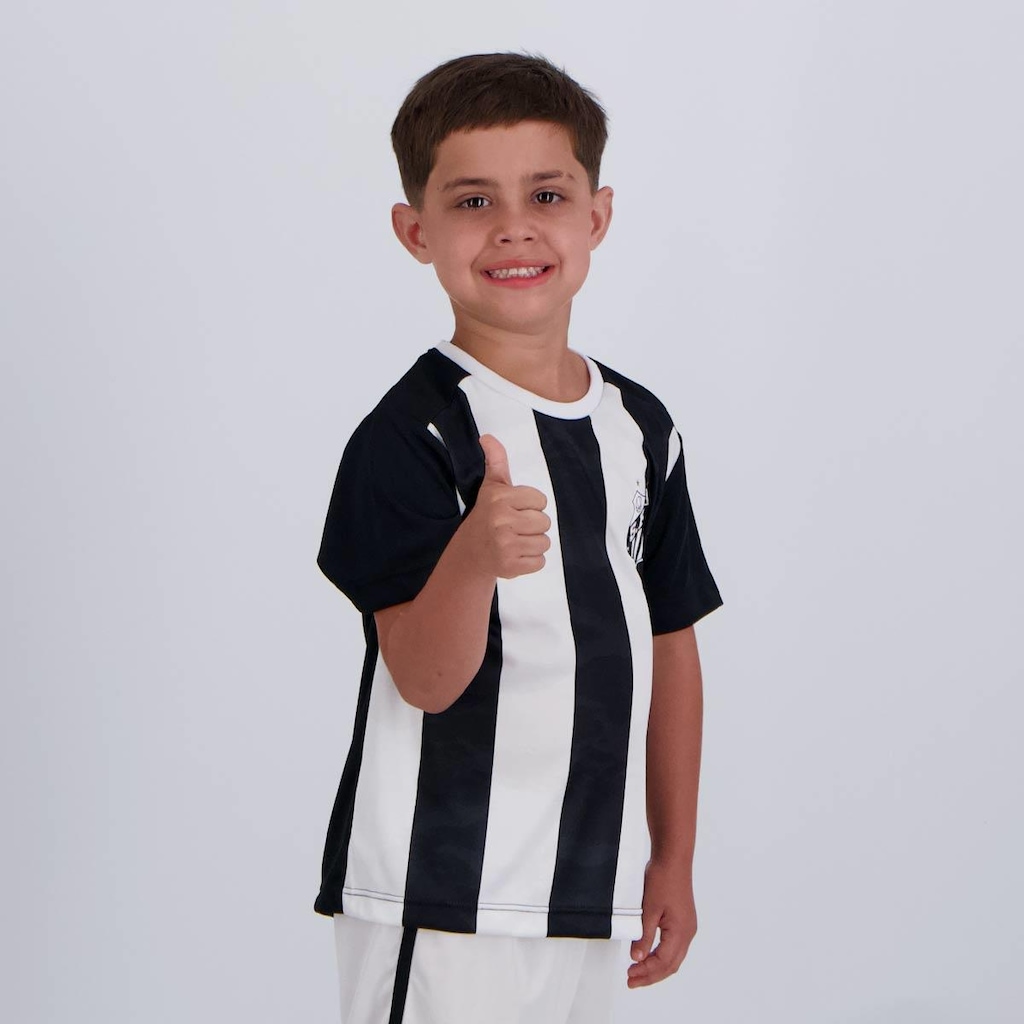Imagem 2 do produto Camisa Santos Matriz Infantil Preta e Branca