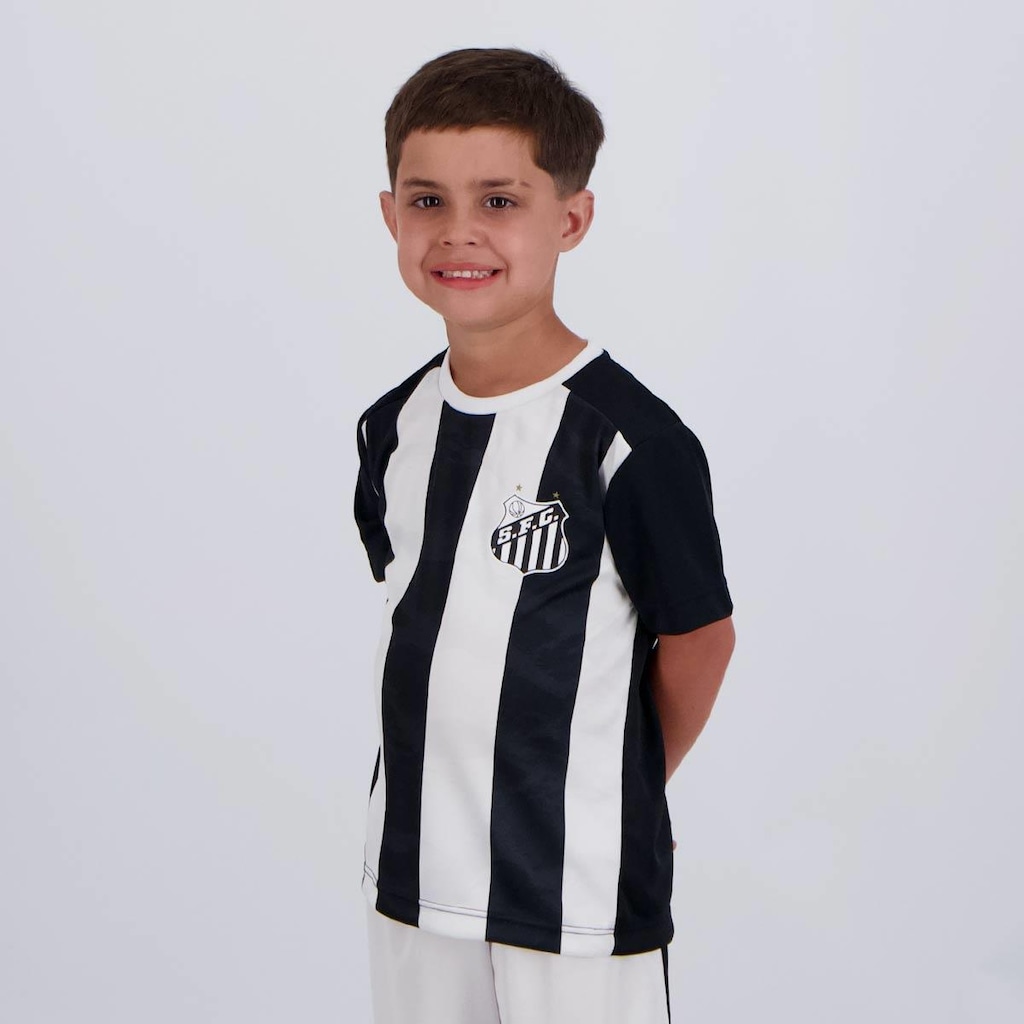 Imagem 3 do produto Camisa Santos Matriz Infantil Preta e Branca