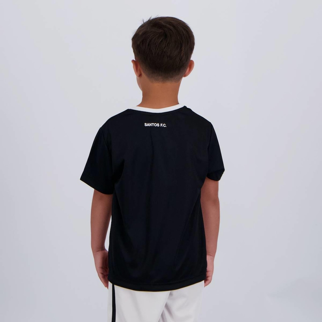 Imagem 4 do produto Camisa Santos Matriz Infantil Preta e Branca