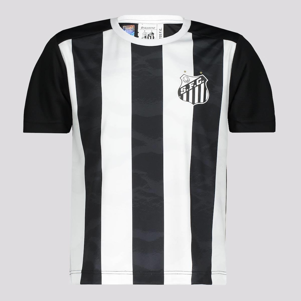 Imagem 5 do produto Camisa Santos Matriz Infantil Preta e Branca