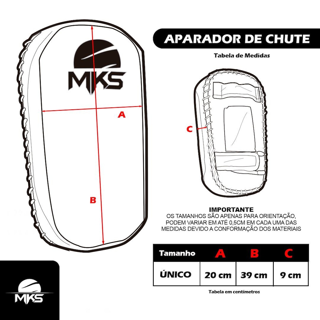 Imagem 3 do produto Aparador de Chute Thai Pad Mks (Únitario)