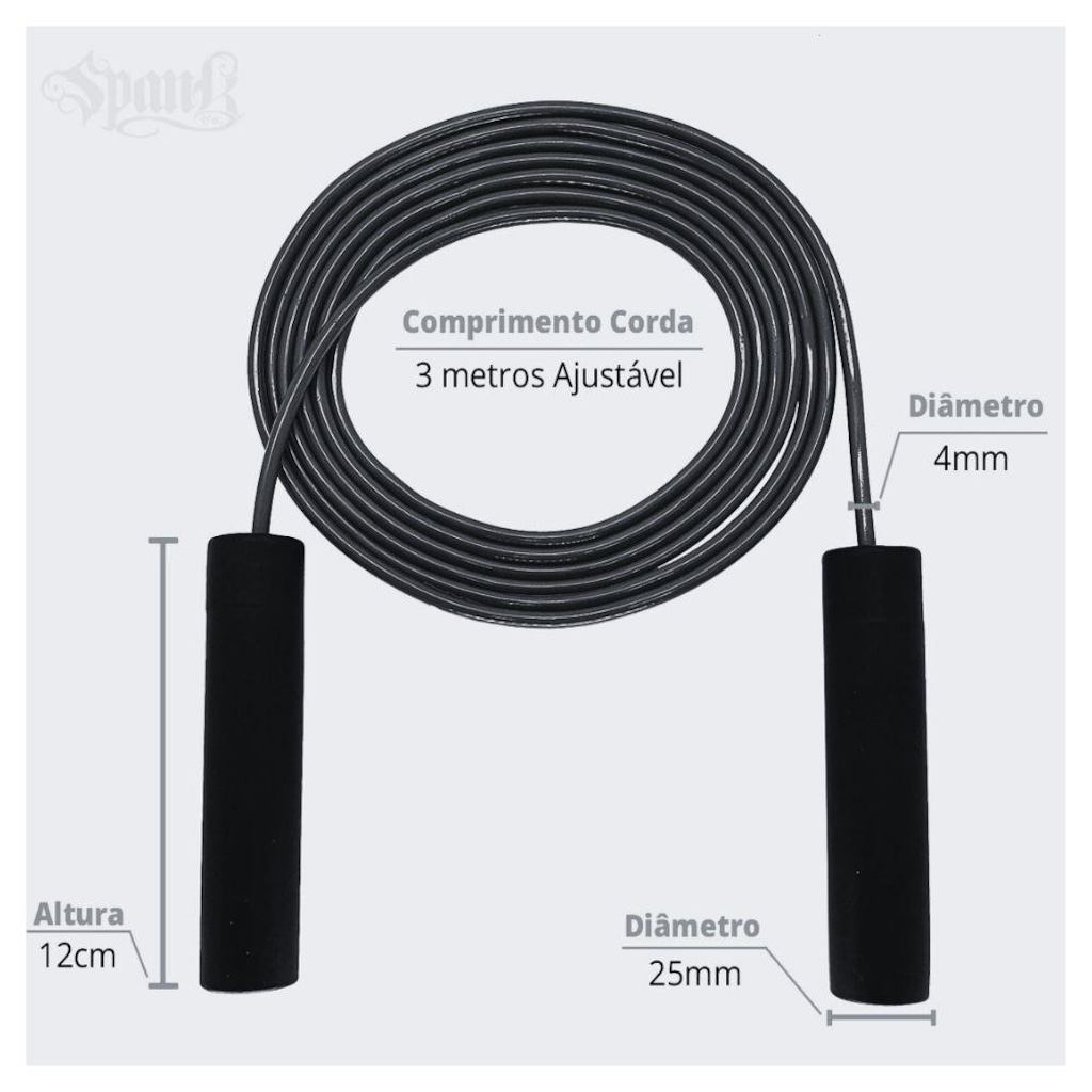 Imagem 3 do produto Kit Luva + Boxe + Corda de Pular + Bandagem + Protetor Bucal Spank