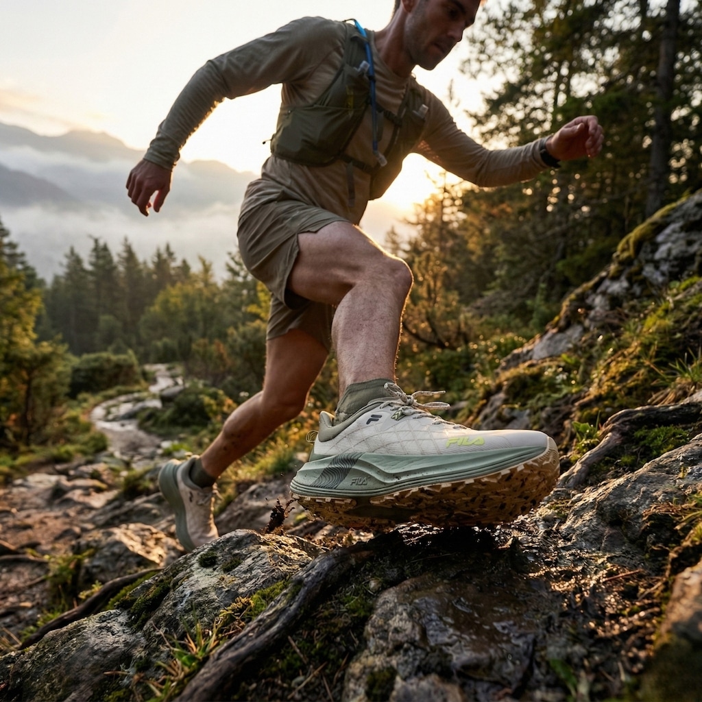 Imagem 4 do produto Kit Tênis Fila Racer Skytrail + Meia - Masculino