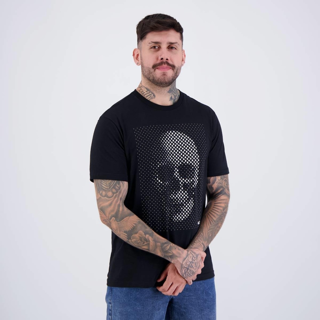 Imagem 2 do produto Camiseta Mcd Caveira Relevo - Masculina