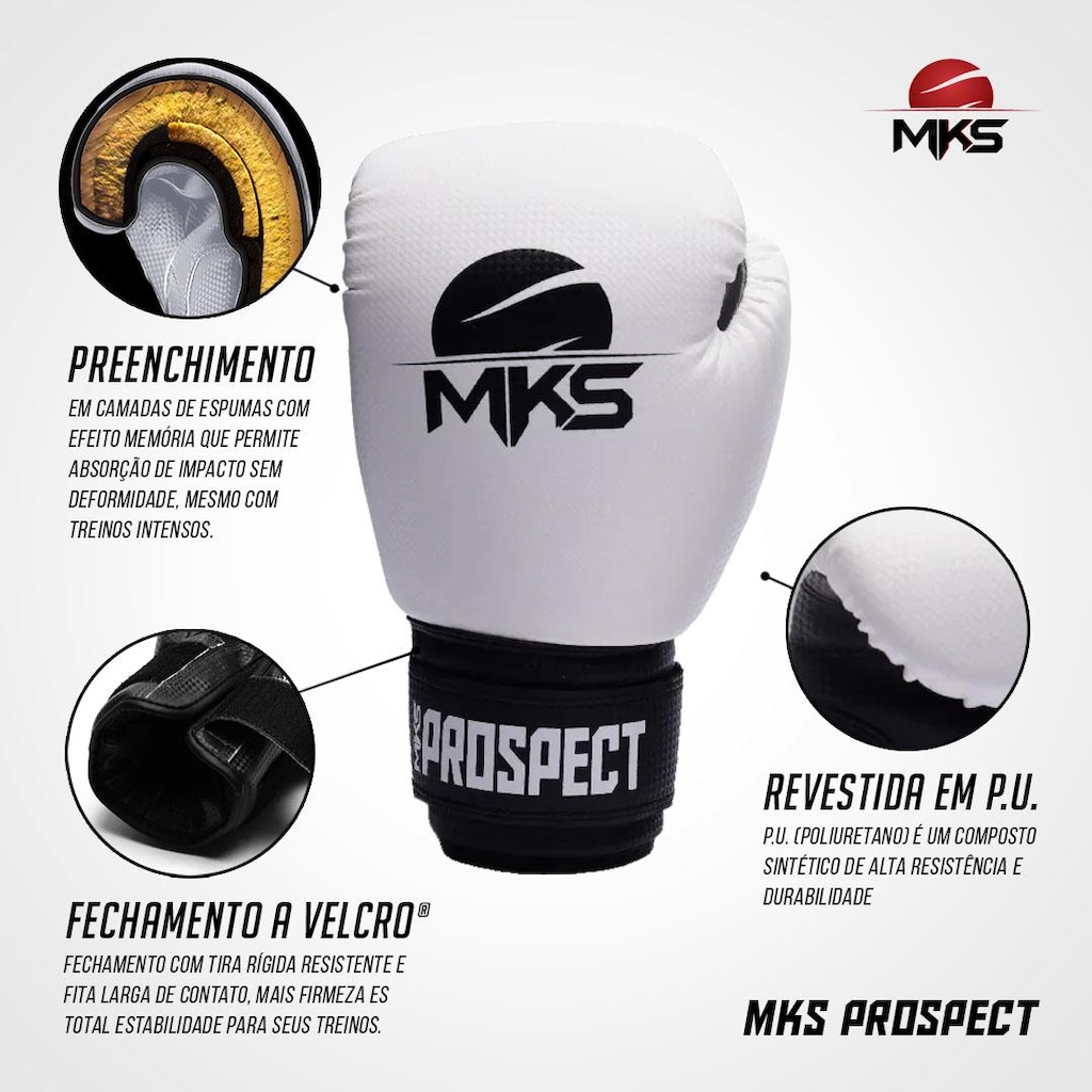 Imagem 5 do produto Luva de Boxe Mks New Prospect Inverse - Adulto