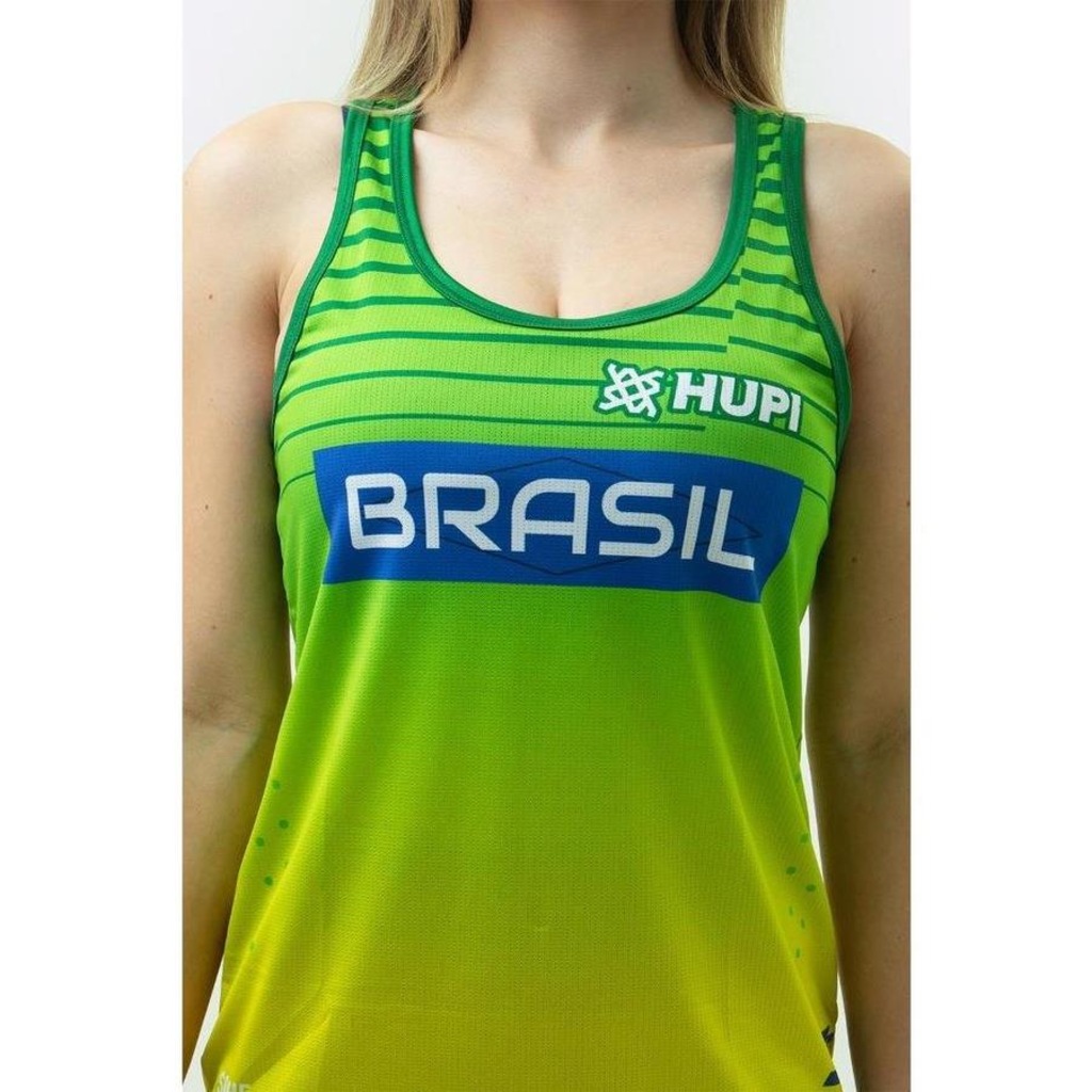 Imagem 2 do produto Camiseta Regata Hupi Brasil Pace - Feminina