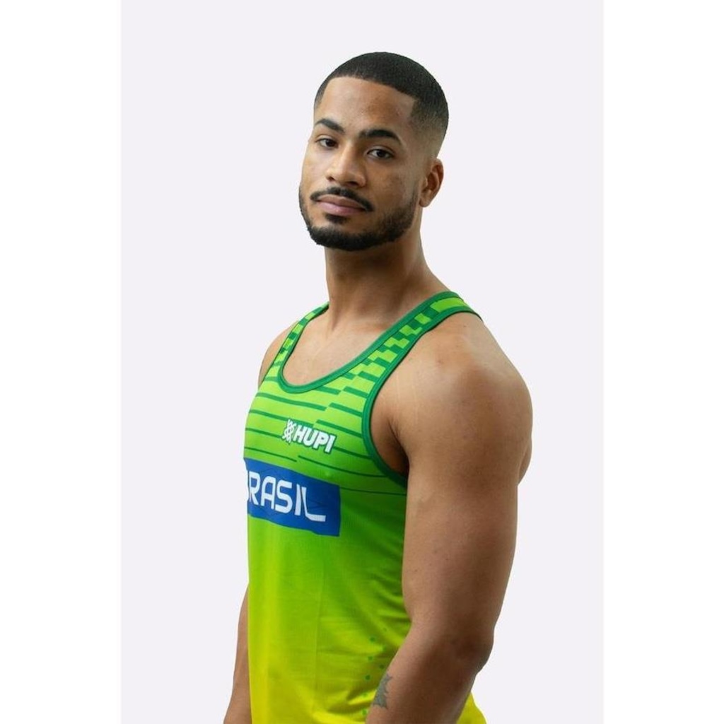 Imagem 2 do produto Camiseta Regata Hupi Brasil Pace - Masculina