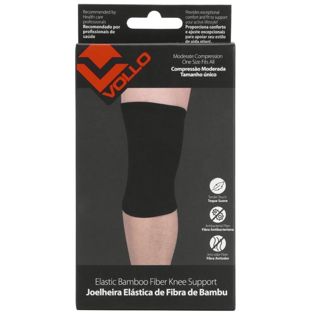 Imagem 4 do produto Joelheira Vollo Elástica Fibra de Bambu