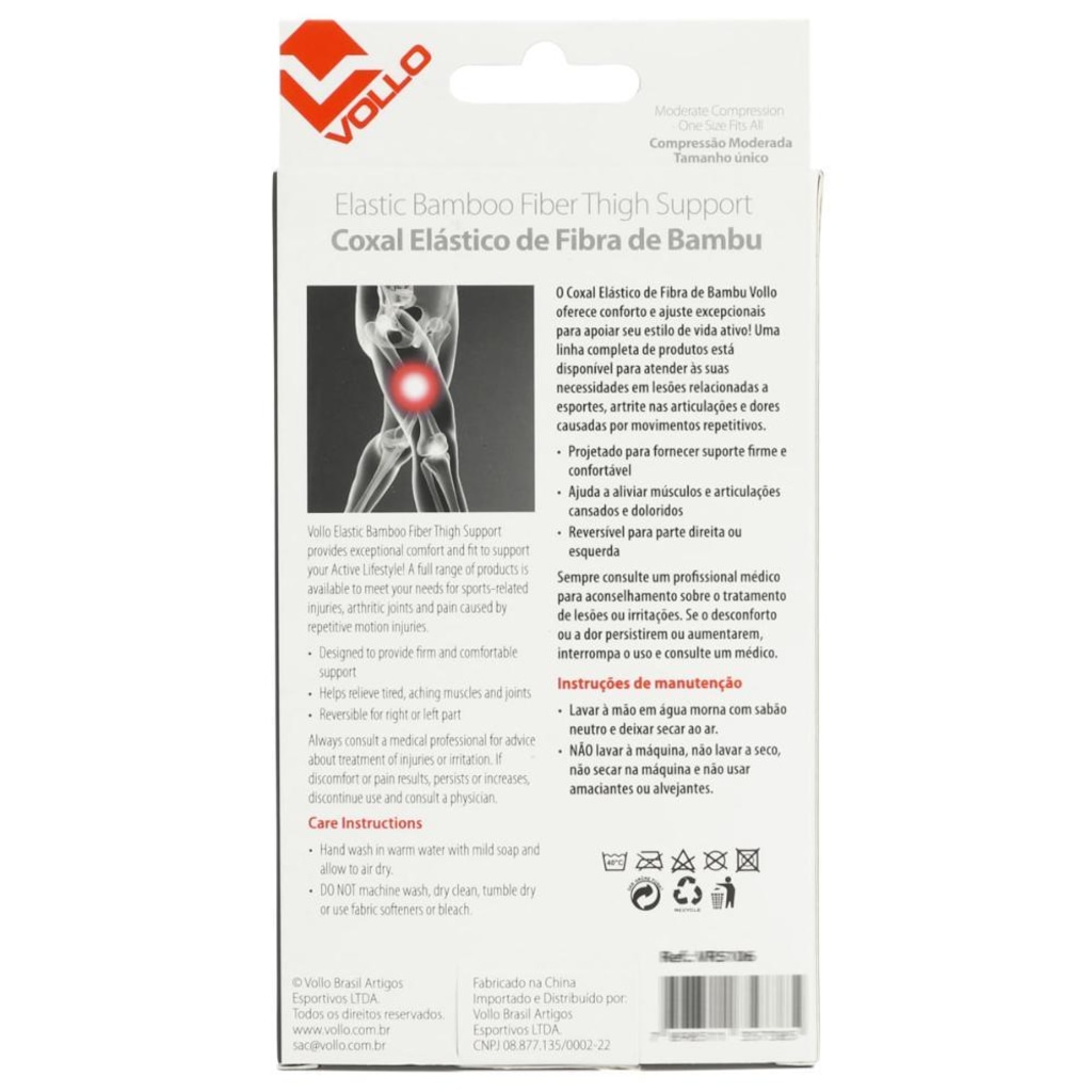 Imagem 5 do produto Coxal Vollo Elástica Fibra de Bambu
