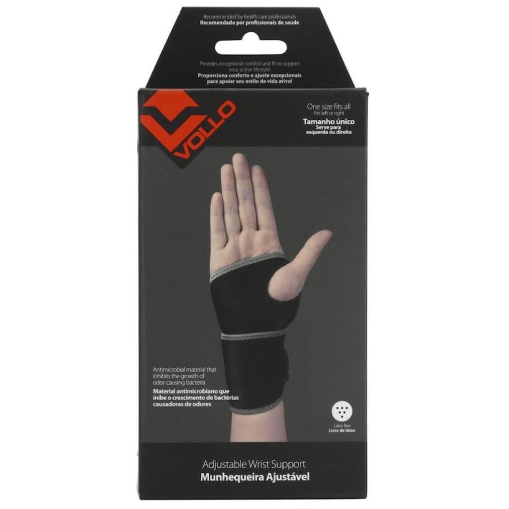 Imagem 4 do produto Munhequeira Vollo Neoprene Ajustável - Adulto