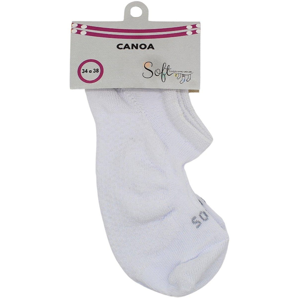 Imagem 2 do produto Meia Soft Canoa Indi Esportiva Atoalhada - 34 a 38 - Feminina
