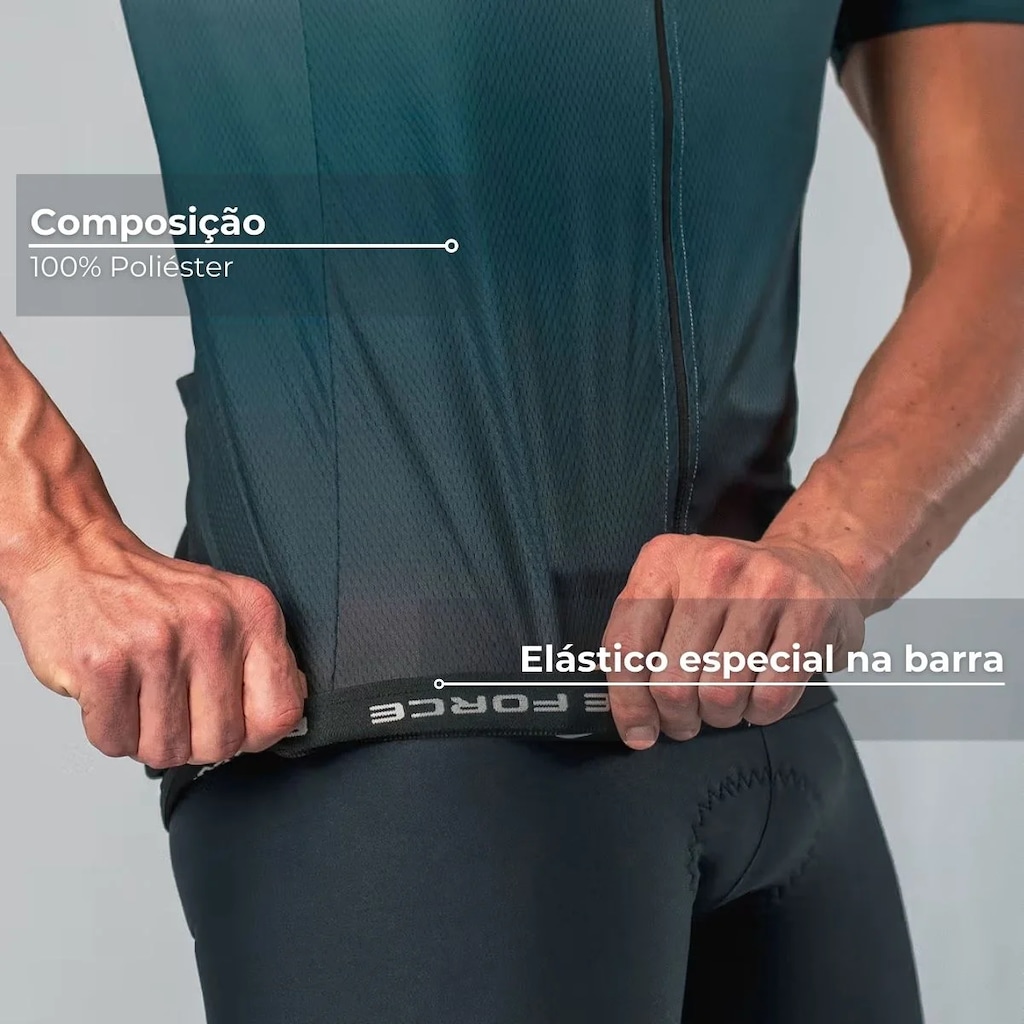 Imagem 4 do produto Camisa de Ciclismo Masculina Free Force Basic Dawn