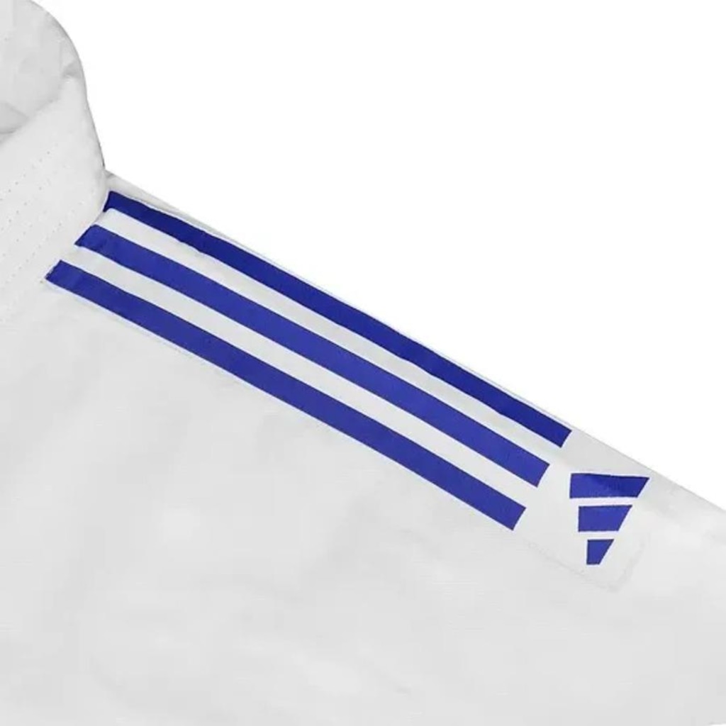 Imagem 2 do produto KIMONO INFANTIL JUDO ADIDAS TRANÇADO BRANCO COM FAIXA J250