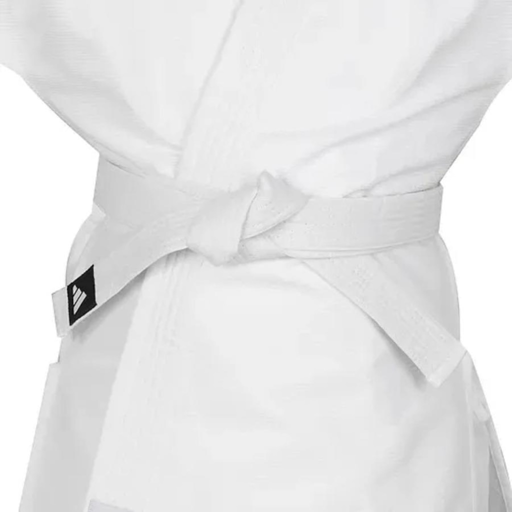 Imagem 3 do produto KIMONO INFANTIL JUDO ADIDAS TRANÇADO BRANCO COM FAIXA J250