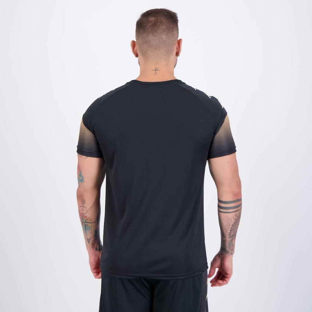 Imagem 4 do produto Camiseta Kappa Bearr Preta e Dourada